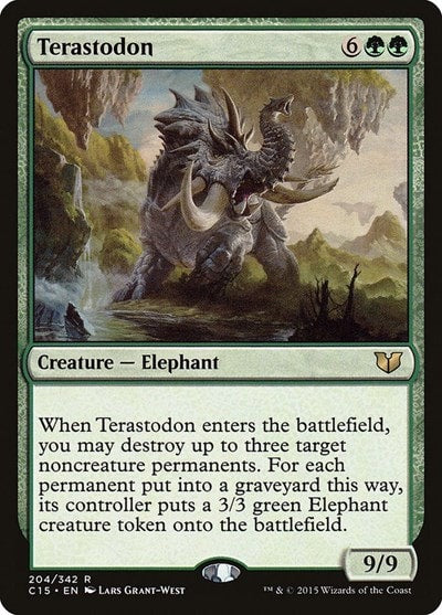 Terastodon (C15) #204 Rare (Lightly Played) Commander 2015 Magic: The Gathering: 2015