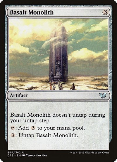 Basalt Monolith (C15) #244 Uncommon (Lightly Played) Commander 2015 Magic: The Gathering: 2015