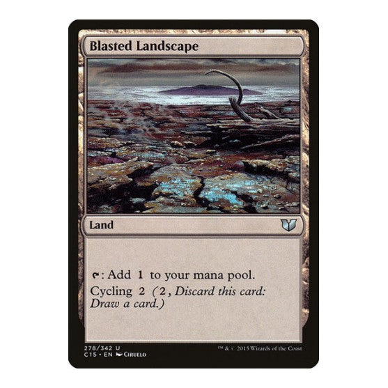 Blasted Landscape (C15) #278 Uncommon (Moderately Played) Commander 2015 Magic: The Gathering: 2015