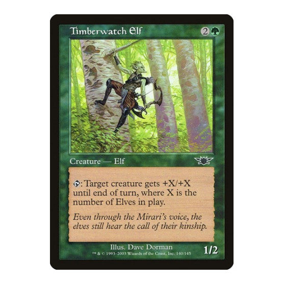 Timberwatch Elf (LGN) #140 Common (Lightly Played) Legions Magic: The Gathering: 2003