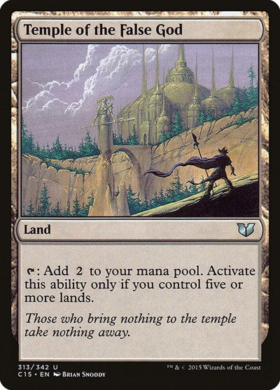 Temple of the False God (C15) #313 Uncommon (Moderately Played) Commander 2015 Magic: The Gathering: 2015