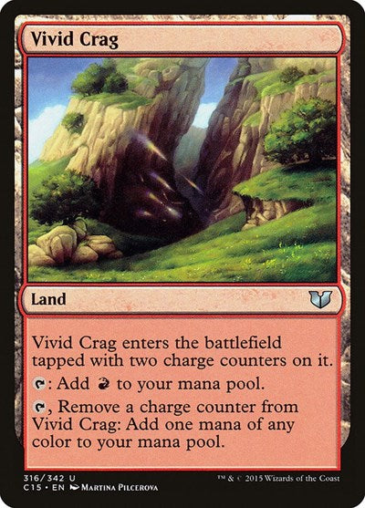 Vivid Crag (C15) #316 Uncommon (Lightly Played) Commander 2015 Magic: 2015
