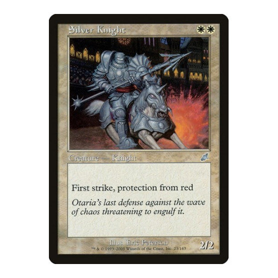 Silver Knight (SCG) #23 Uncommon (Damaged) Scourge Magic: The Gathering: 2003