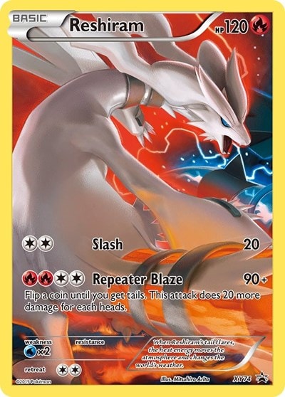Reshiram (Full Art Promo) (PR) #XY74 Promo (Holofoil Lightly Played) XY Promos Pokemon: 2013