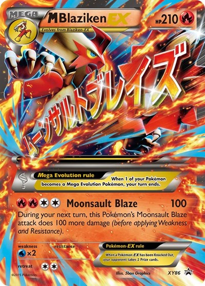 M Blaziken EX (PR) #XY86 Promo (Holofoil Heavily Played) XY Promos Pokemon: 2013