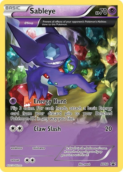 Sableye XY92 (PR) #XY92 Promo (Holofoil Moderately Played) XY Promos Pokemon: 2013
