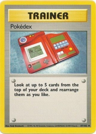 Pokedex (BS) #087/102 Uncommon Base Set Pokemon: 1999