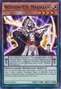 Wisdom-Eye Magician (SDMP) #SDMP-EN005 Super Rare (1st Edition Lightly Played) Structure Deck: Master of Pendulum YuGiOh: 2015