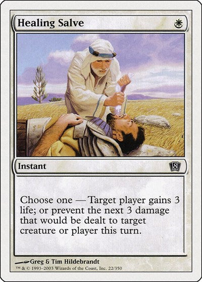 Healing Salve (8ED) #22★ Common (Lightly Played) 8th Edition Magic: The Gathering: 2003