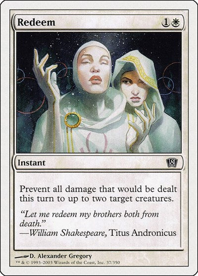 Redeem (8ED) #37★ Common (Lightly Played) 8th Edition Magic: 2003