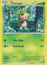 Chespin - 2/12 (M14) #002/012 Promo (Holofoil Heavily Played) McDonald's Promos 2014 Pokemon: 2014