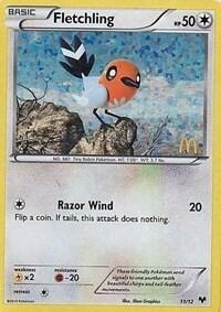 Fletchling - 11/12 (M14) #011/012 Promo McDonald's Promos 2014 Pokemon: 2014