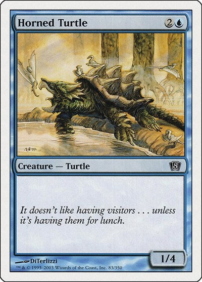Horned Turtle (8ED) #83★ Common (Lightly Played) 8th Edition Magic: The Gathering: 2003
