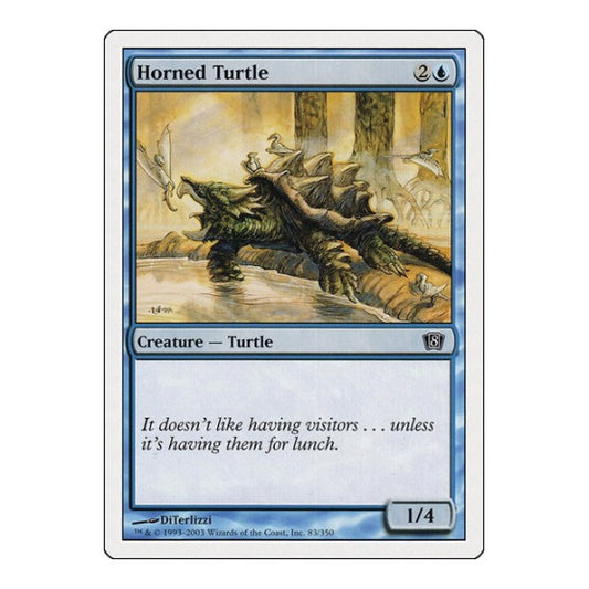 Horned Turtle (8ED) #83 Common (Lightly Played) 8th Edition Magic: The Gathering: 2003