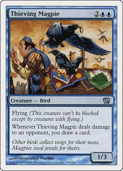 Thieving Magpie (8ED) #107 Uncommon (Heavily Played) 8th Edition Magic: The Gathering: 2003