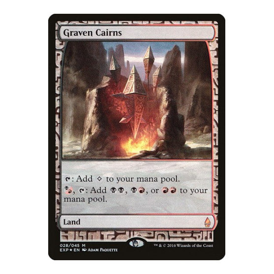 Graven Cairns (EXP) #28 Mythic Rare (Foil Damaged) Zendikar Expeditions Magic: The Gathering: 2015