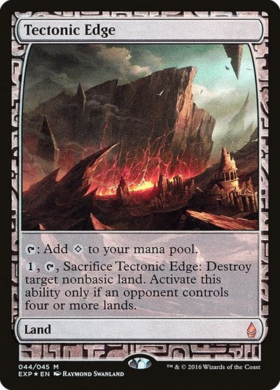Tectonic Edge (EXP) #44 Mythic Rare (Foil Lightly Played) Zendikar Expeditions Magic: The Gathering: 2015