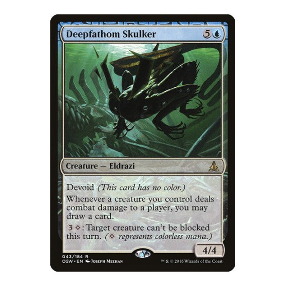 Deepfathom Skulker (OGW) #43 Rare (Lightly Played) Oath of the Gatewatch Magic: The Gathering: 2016