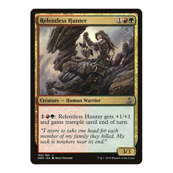 Relentless Hunter (OGW) #158 Uncommon (Lightly Played) Oath of the Gatewatch Magic: The Gathering: 2016