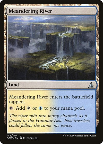 Meandering River (OGW) #173 Uncommon (Lightly Played) Oath of the Gatewatch Magic: The Gathering: 2016
