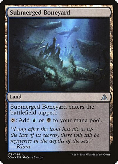 Submerged Boneyard (OGW) #178 Uncommon (Lightly Played) Oath of the Gatewatch Magic: The Gathering: 2016