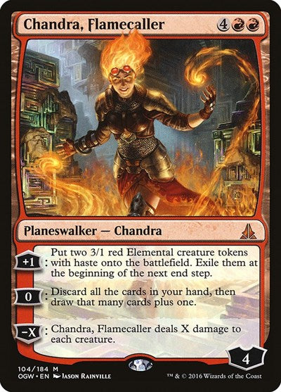 Chandra Flamecaller (OGW) #104 Mythic Rare (Near Mint) Oath of the Gatewatch Magic: The Gathering: 2016