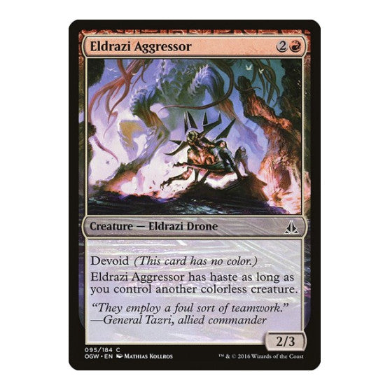 Eldrazi Aggressor (OGW) #95 Common (Lightly Played) Oath of the Gatewatch Magic: The Gathering: 2016