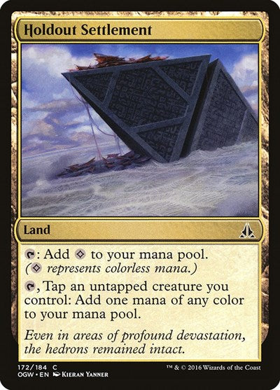 Holdout Settlement (OGW) #172 Common (Lightly Played) Oath of the Gatewatch Magic: 2016