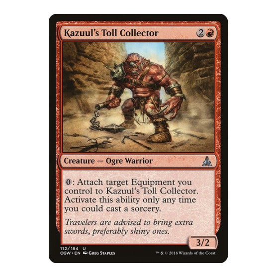 Kazuuls Toll Collector (OGW) #112 Uncommon (Lightly Played) Oath of the Gatewatch Magic: The Gathering: 2016