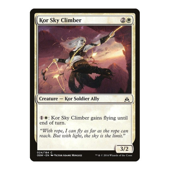 Kor Sky Climber (OGW) #24 Common (Lightly Played) Oath of the Gatewatch Magic: The Gathering: 2016
