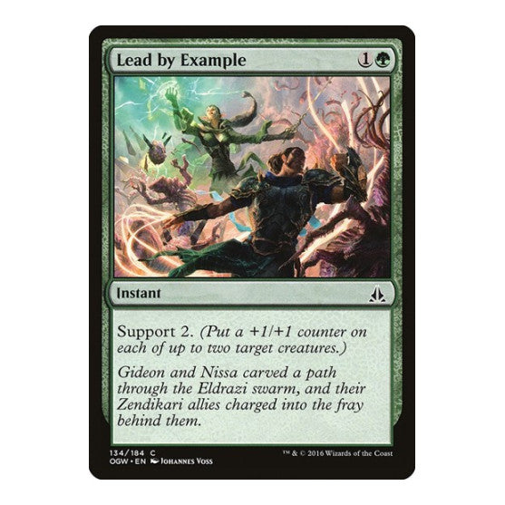 Lead by Example (OGW) #134 Common (Lightly Played) Oath of the Gatewatch Magic: The Gathering: 2016