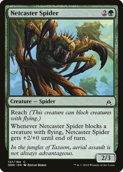 Netcaster Spider (OGW) #137 Common (Lightly Played) Oath of the Gatewatch Magic: 2016