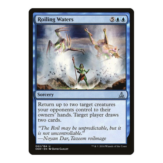 Roiling Waters (OGW) #62 Uncommon (Lightly Played) Oath of the Gatewatch Magic: The Gathering: 2016