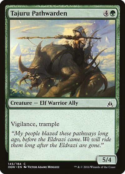 Tajuru Pathwarden (OGW) #145 Common (Lightly Played) Oath of the Gatewatch Magic: 2016