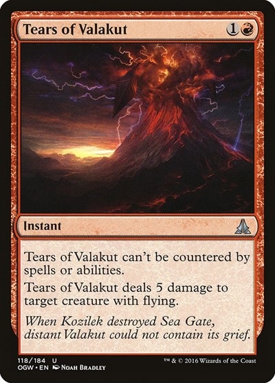 Tears of Valakut (OGW) #118 Uncommon (Lightly Played) Oath of the Gatewatch Magic: The Gathering: 2016