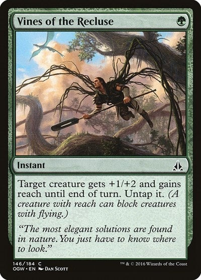 Vines of the Recluse (OGW) #146 Common (Lightly Played) Oath of the Gatewatch Magic: The Gathering: 2016