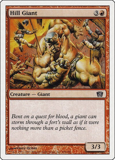 Hill Giant (8ED) #194★ Common (Lightly Played) 8th Edition Magic: 2003