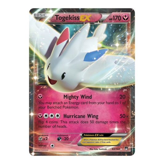 Togekiss EX (BKP) #83/122 Ultra Rare XY - BREAKpoint Pokemon: 2016