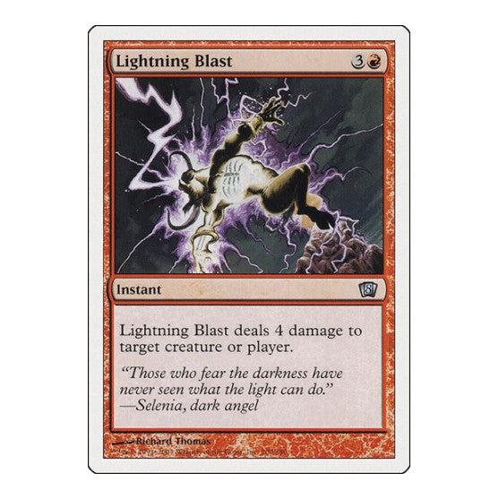Lightning Blast (8ED) #200 Uncommon (Lightly Played) 8th Edition Magic: The Gathering: 2003