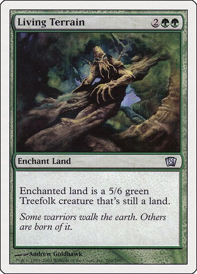 Living Terrain (8ED) #260★ Uncommon (Heavily Played) 8th Edition Magic: 2003