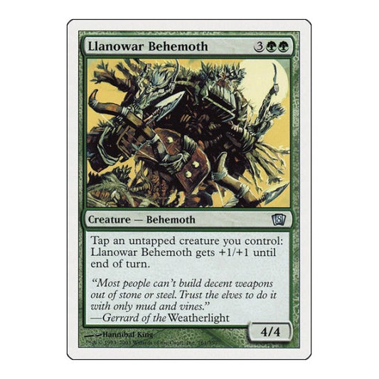 Llanowar Behemoth (8ED) #261 Uncommon (Moderately Played) 8th Edition Magic: The Gathering: 2003