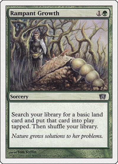 Rampant Growth (8ED) #274★ Common (Lightly Played) 8th Edition Magic: The Gathering: 2003