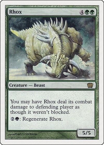 Rhox (8ED) #277★ Rare (Lightly Played) 8th Edition Magic: The Gathering: 2003