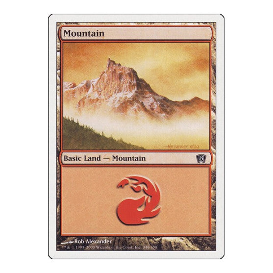 Mountain 346 (8ED) #346 Land (Lightly Played) 8th Edition Magic: The Gathering: 2003