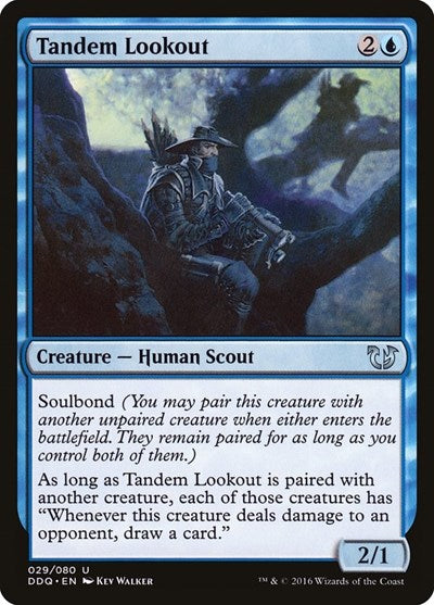 Tandem Lookout (DDQ) #29 Uncommon (Lightly Played) Duel Decks: Blessed vs. Cursed Magic: 2016