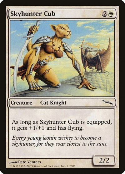 Skyhunter Cub (MRD) #21 Common (Moderately Played) Mirrodin Magic: The Gathering: 2003