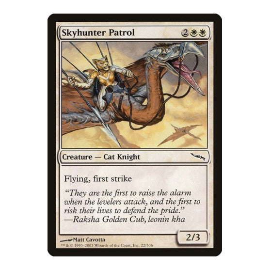 Skyhunter Patrol (MRD) #22 Common (Moderately Played) Mirrodin Magic: The Gathering: 2003