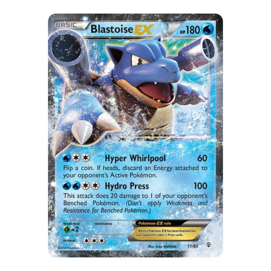 Blastoise EX (GEN) #17/83 Ultra Rare (Holofoil Damaged) Generations Pokemon: 2016