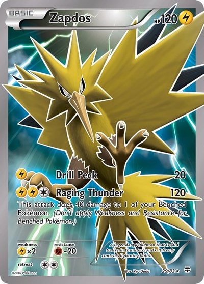 Zapdos (GEN) #29/83 Holo Rare Generations Pokemon: 2016