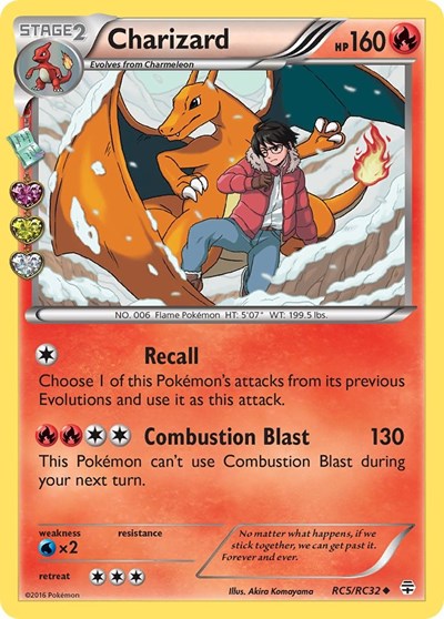 Charizard (GEN) #RC5/RC32 Uncommon (Holofoil Lightly Played) Generations: Radiant Collection Pokemon: 2016